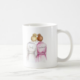 Bridesmaid? Blonde Bun Bride Red Bun Maid Coffee Mug