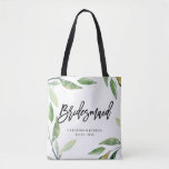 Bridesmaid Bohemian Leaves Wedding Tote Bag<br><div class="desc">Bridesmaid Bohemian Leaves Wedding Tote Bag</div>