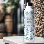 Bridesmaid Bridal Party Eucalyptus Wedding Water Bottle<br><div class="desc">Personalized water bottle for you to customize with name of your bridesmaid - or anyone in your wedding party. You can also add the bride and groom's names and the wedding date. This delicate design has a sprig of eucalyptus leaves on a watercolor wash with watercolor greenery and foliage in...</div>