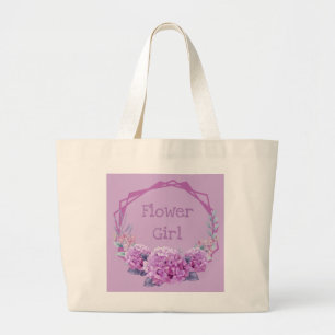 Bridesmaid Bride Mother Groom Flower Girl Large Tote Bag