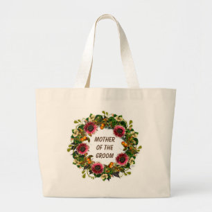 Bridesmaid Bride Mother Groom Flower Girl Large Tote Bag