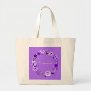 Bridesmaid Bride Mother of the Bride Groom Large Tote Bag