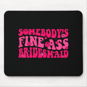 Bridesmaid Bride Squad Bridal Shower Groovy Bachel Mouse Pad