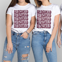 Bridesmaid Burgundy Custom Matching Bridal Party