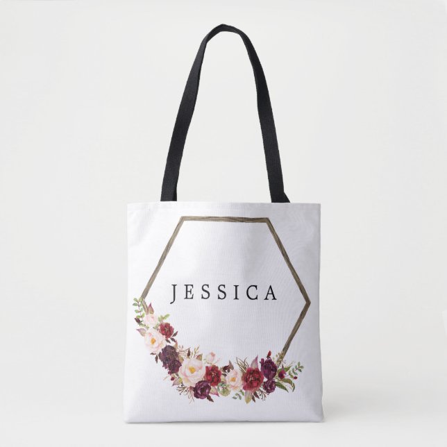 Bridesmaid Cadeau Sac fourre-tout personnalisé Boh (Devant)