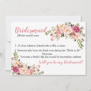 Bridesmaid Card