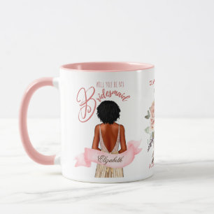 Bridesmaid Caricature Proposal Thank You Custom Mug
