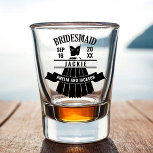 Bridesmaid Custom Dress Wedding Favour Shot Glass