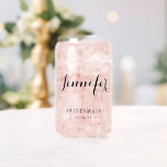 Bridesmaid Custom Personalised Name Wedding Party Can Glass<br><div class="desc">Bridesmaid Custom Personalised Name Wedding Party Can Glass features your bridesmaid's name in elegant calligraphy script with the text "Bridesmaid" and your wedding date below. Custom made for your bridesmaids. Makes a fabulous bridesmaid gift or wedding favour. Designed by ©2025 Evco Studio www.zazzle.com/store/evcostudio</div>