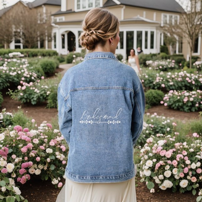 Bridesmaid Custom Women's Jacket (Wedding Back)