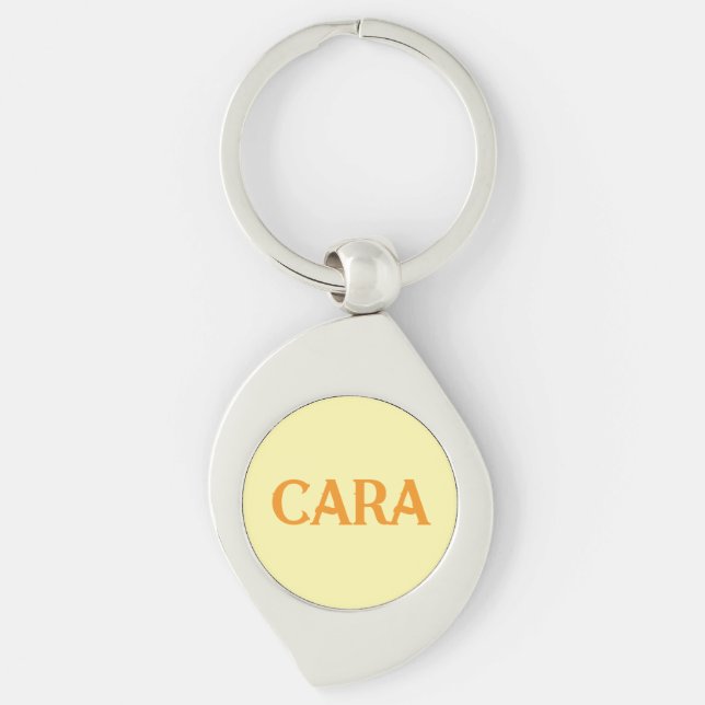 BRIDESMAID CUSTOMIZED NAME & TEXT SIMPLE STYLISH KEYCHAIN (Front)