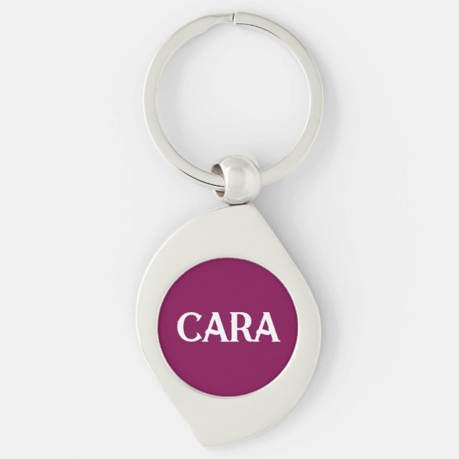 BRIDESMAID CUSTOMIZED NAME & TEXT SIMPLE STYLISH KEYCHAIN (Front)