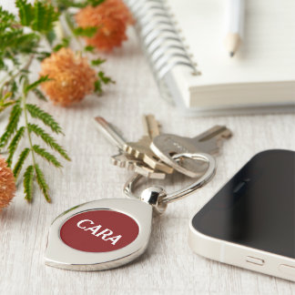 BRIDESMAID CUSTOMIZED NAME & TEXT SIMPLE STYLISH KEYCHAIN