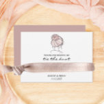 Bridesmaid Dusty Pink Hair Tie Holder Enclosure Card<br><div class="desc">Place a scrunchie or hair tie around the card for an adorable and useful way to thank your bridesmaids.</div>