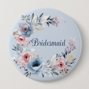 Bridesmaid favour gift 4 inch round button