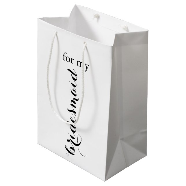 Bridesmaid Gift Bag (Front Angled)