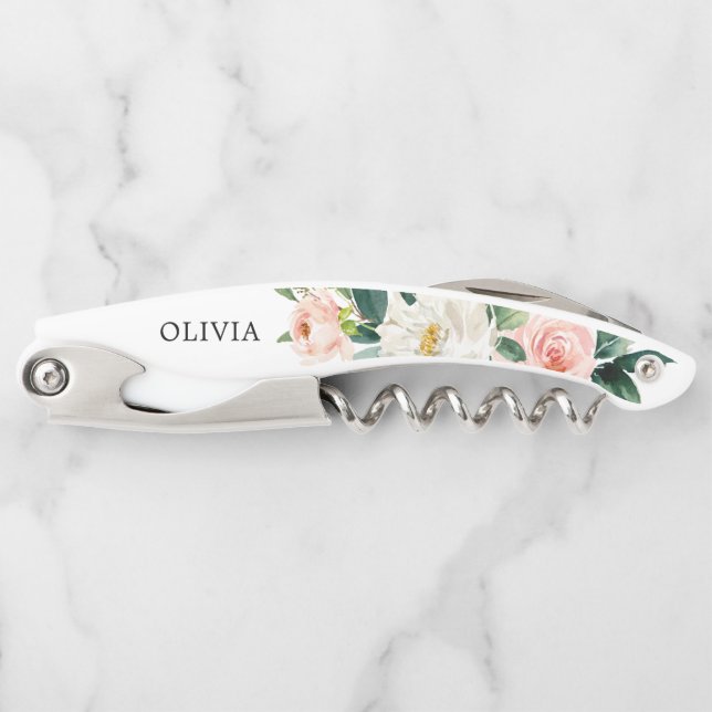 Bridesmaid Gift Cork Screw - Airy Blush Corkscrew (Front)