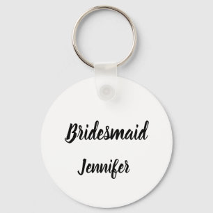 Bridesmaid Gift Custom Name Gifts Wedding Keychain