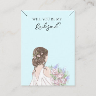 Bridesmaid Gift Necklace Display Place Card