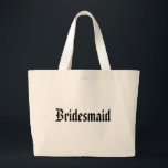 Bridesmaid Giftbag Large Tote Bag<br><div class="desc">Stylish Bridesmaid Gift Bag.</div>