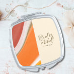 Bridesmaid Gifts Compact Mirror - Sunset Inspired<br><div class="desc">Personalized compact mirrors make a fantastic bridesmaids gift. Trendy and sunset inspired everybody loves a pop of colour. Great as a single purchase or as part of a bridesmaid proposal gift box. So easy to make this a unique custom keepsake. Be sure to check out the collection for other matching...</div>