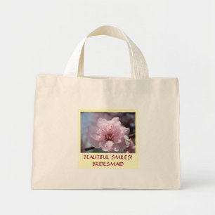 BRIDESMAID GIFTS tote bags Pink Blossoms Flowers