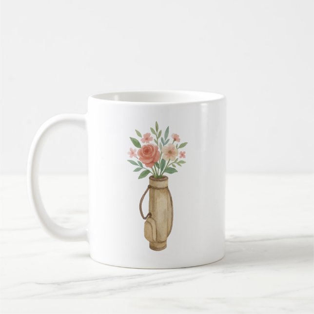 Bridesmaid Golf Course Wedding Gift Graceful  Coffee Mug (Left)