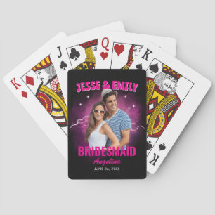 Bridesmaid Groomsmen Gift Custom Photo Bootleg Rap Playing Cards