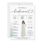 Bridesmaid Info Sage Colour Palette Infographic In