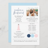 Bridesmaid Information Proposal Photo Template