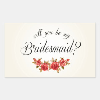 Bridesmaid Invitation Sticker