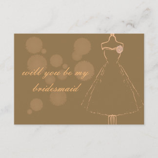 bridesmaid Invitations white envelopes included