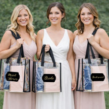 Bridesmaid Letters in Gold Colour On Black