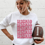 Bridesmaid Magenta Custom Matching Bridal Party Sweatshirt<br><div class="desc">Are you looking for a unique and fun bachelorette party idea? Look no further than the personalized bridal party crewneck sweatshirt! This sweatshirt is perfect for any bride-to-be who wants to show her friends and family that she's having the best time of her life. The magenta pink colour is sure...</div>