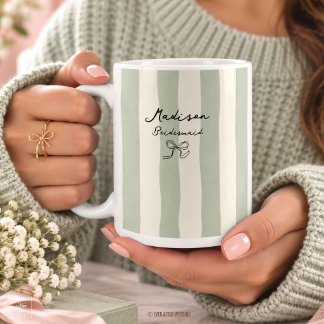 Bridesmaid Maid of Honour Bridal Party Gift Weddin Coffee Mug