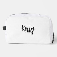 Bridesmaid Makeup Bag-Personalized leather Toiletr