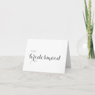 Bridesmaid Merci
