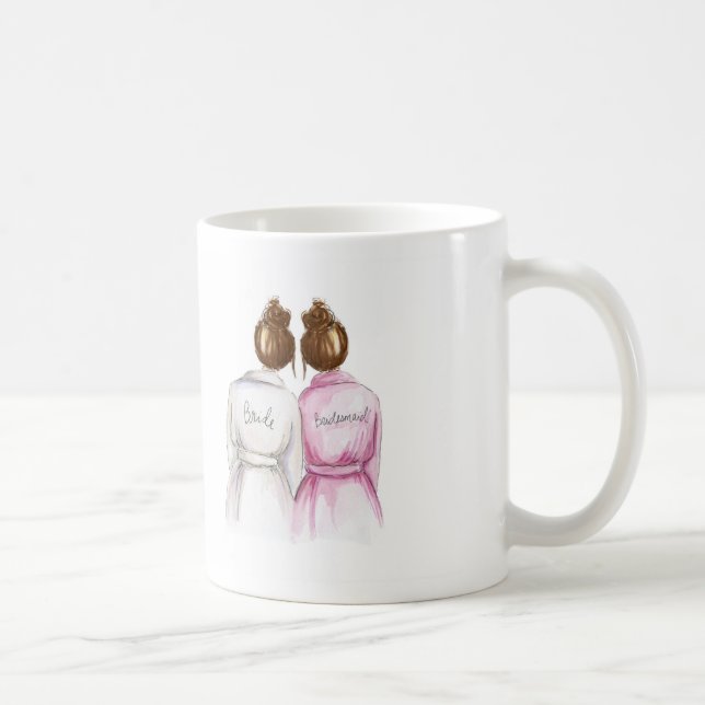 Bridesmaid? Mug Auburn Bun Bride Auburn Bun Maid (Right)
