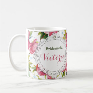 Bridesmaid Mug, Maid of Honour gift, Wedding Mugs