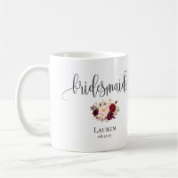 Bridesmaid Mug - Wedding Gift, Customisable Design