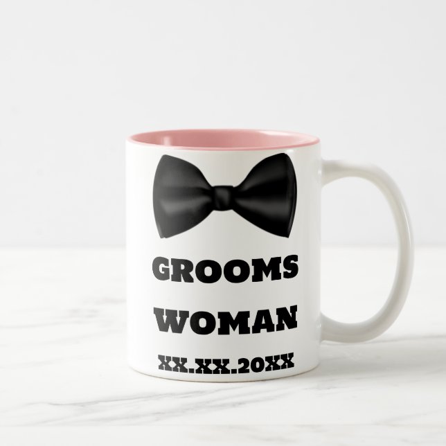 Bridesmaid Name Grooms Woman Wedding Mugs (Right)