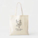 Bridesmaid Name Wildflower Wedding Favour Tote Bag<br><div class="desc">Bridesmaid Name Wildflower Wedding Favour Tote Bag This bridesmaid wildflower tote can be easily personalized with her name. This tote bag is great for carrying all of the wedding day essentials or for a memorable keepsake of the big day. This gift is perfect for bridesmaid proposals, wedding party thank you...</div>