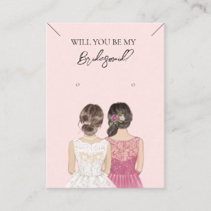 Bridesmaid Necklace & Earring Jewellery Display Ca Business Card