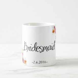 Bridesmaid Ornate Coffee Mug
