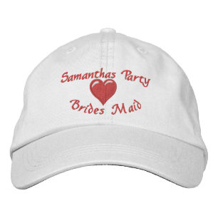 Bridesmaid party embroidered hat