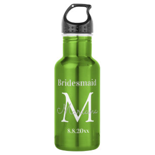 bridesmaid personalized elegant stylish 532 ml water bottle