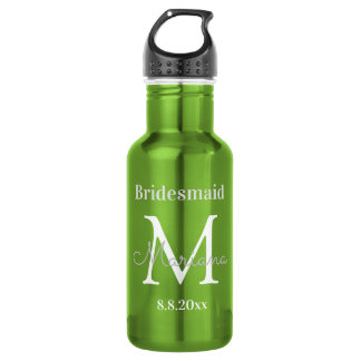 bridesmaid personalized elegant stylish 532 ml water bottle