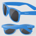 Bridesmaid Personalized Modern Script Name Sunglasses<br><div class="desc">Add the name of the Bridesmaid to customize in a modern script typography font. Other side says Bridesmaid but can be changed to suit your occasion.</div>