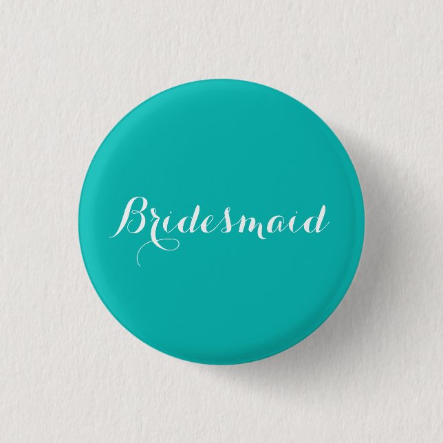 Bridesmaid Pin Blue Theme (Front)