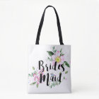Bridesmaid Pink Floral Watercolor Bridal Shower